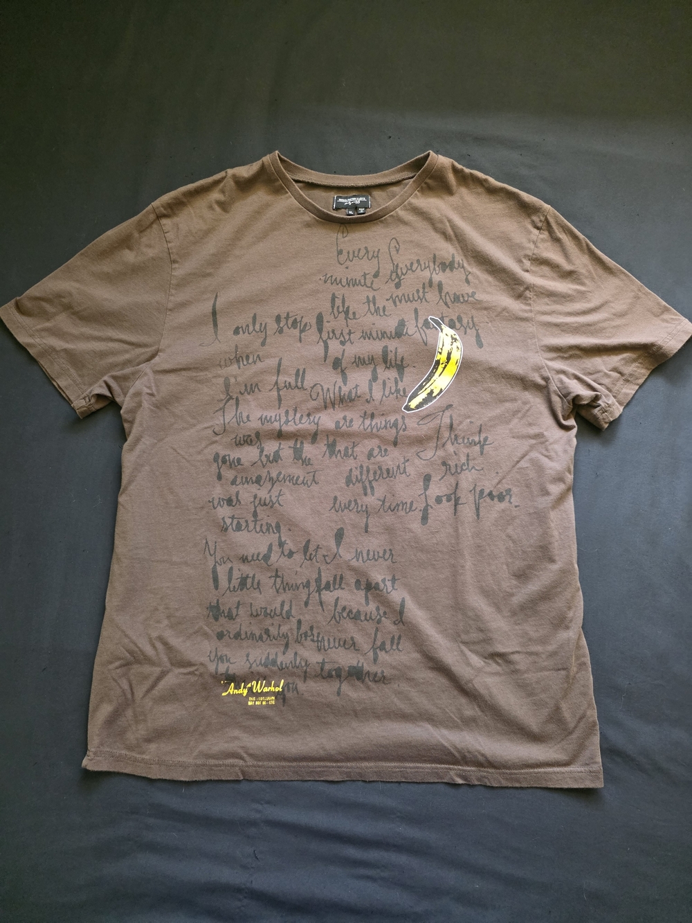 Warhol Factory X Levi's Vintage VTG Y2K rare graphic banana tee